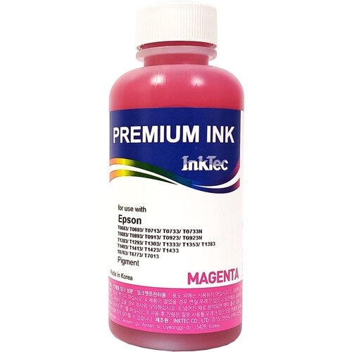 чернила inktec e0013 100mm пурпурные magenta пигментные для принтеров epson 100мл Чернила InkTec (E0013-100MM) пигментные для Epson S22/SX125 100 мл (Magenta)