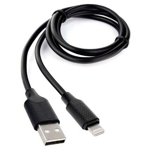 Кабель Cablexpert CCB-USB-AMAPO2-1MB, Lightning - USB, 2.1 А, 1 м, зарядка + передача данных кабель cablexpert usb lighting ccb usb amapo1 1 м черный