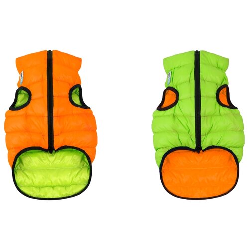 фото Airyvest курточка двухсторонняя эйривест, размер m 40, оранжево-салатовая. спина: 63-66см, объем груди: 38-40см
