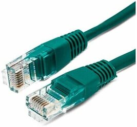Патч-корд U/UTP 5e кат. 0.5м Filum FL-U5-0.5M-G, кабель для интернета, 26AWG(7x0.16 мм), омедненный алюминий (CCA), PVC, зелёный