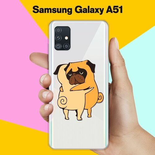 клипкейс чехол для телефона для samsung a51 для самсунг а51 Силиконовый чехол Мопсы на Samsung Galaxy A51