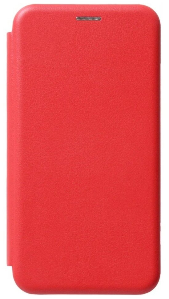 Чехол книжка для Xiaomi Poco M3 красная противоударный откидной с подставкой, кейс с магнитом, защитой экрана и отделением для карт