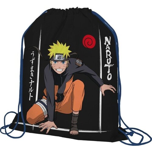 Naruto Мешок для обуви 480 х 380 мм, Naruto, чёрный NTJB-UT1-883W