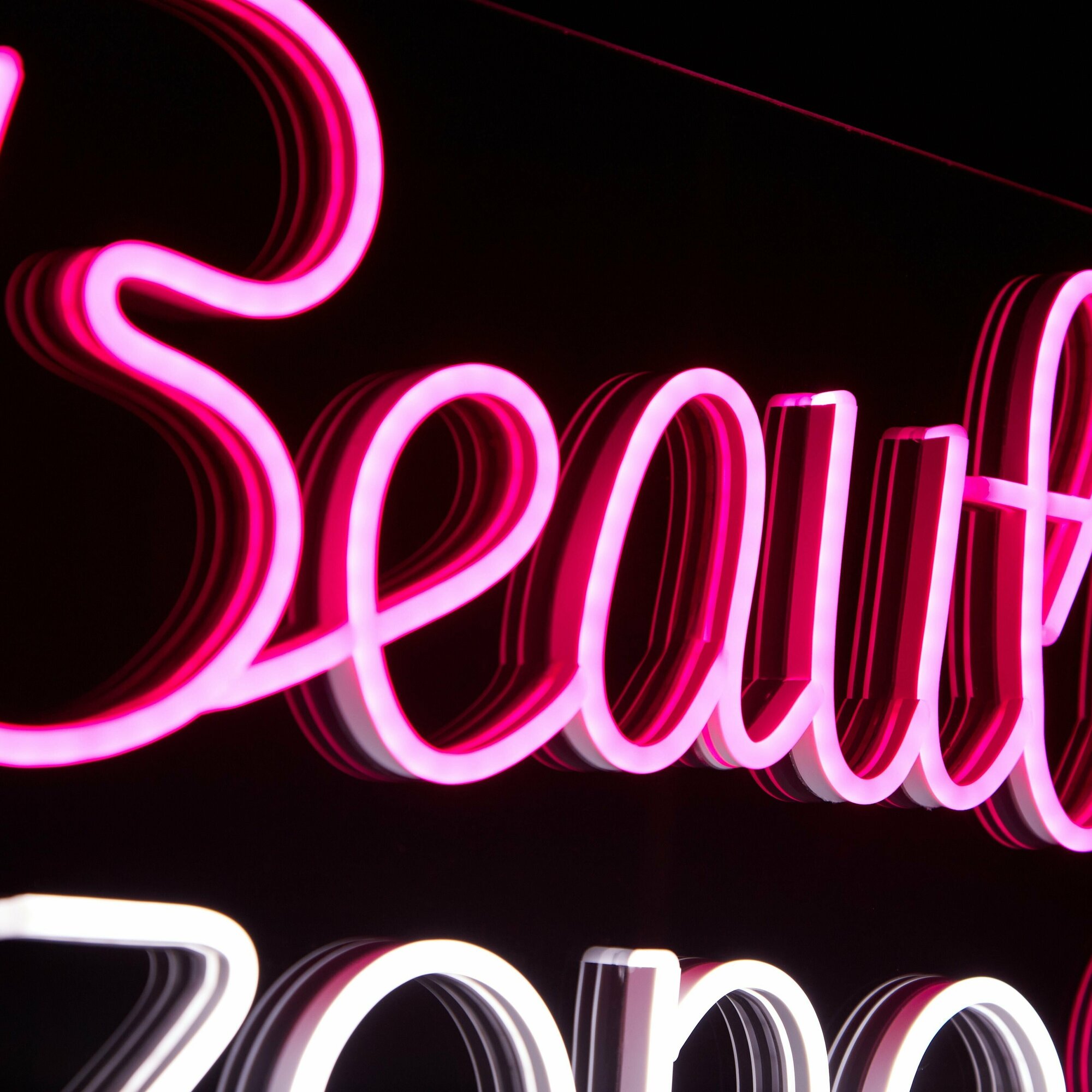 Неоновая вывеска Art Neon Beauty Zone, 50x30 см, розовое свечение, для интерьера, LED неон — фото 1