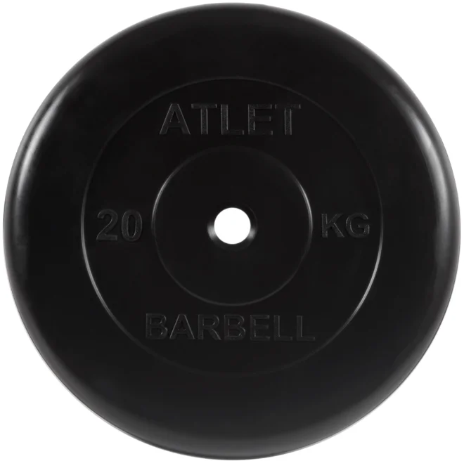 Диск MB Barbell MB-AtletB26 20 кг 1 шт. черный