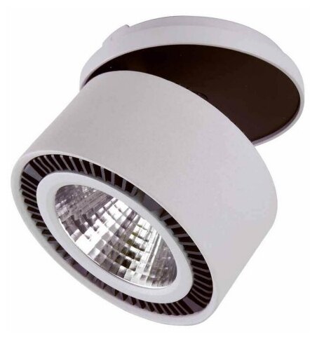 Светильник Lightstar Forte Inca 213849, LED, 40 Вт, 3000, теплый белый, цвет арматуры: черный, цвет плафона: серый - фотография № 1