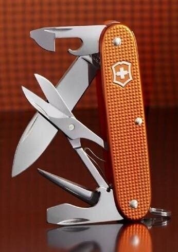 Складной нож Victorinox Pioneer X, 9 функций, 93мм, оранжевый - фото №15