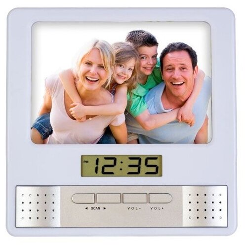 Часы-радио-фоторамка Perfeo Foto PF-S6005 серебряный 112500₽