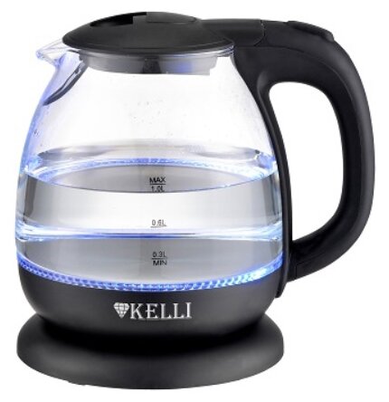 Чайник Kelli KL-1370 стекло 900Вт обьем 1,0л