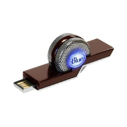 Микрофон проводной Blue Tiki, разъем: USB, коричневый