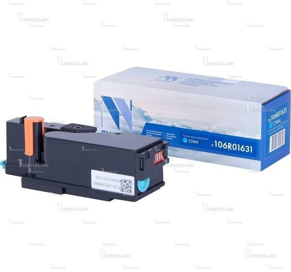 Картридж NV Print 106R01631 голубой для Xerox Phaser 6000/6010 /WorkCentre 6015 совместимый (1К) (NV-106R01631C)