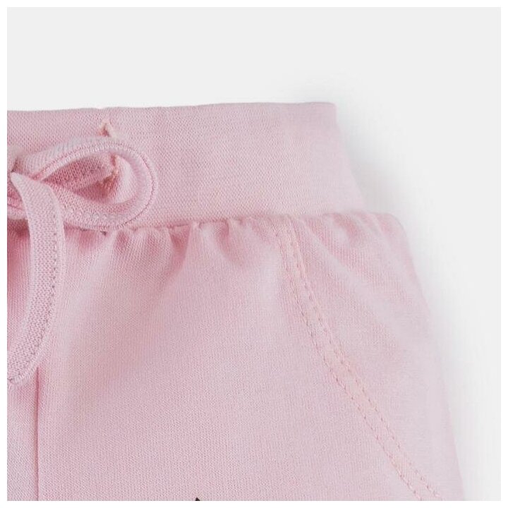 Комплект одежды Крошка Я для девочек, толстовка и брюки, повседневный стиль, манжеты, размер 92, розовый - фотография № 17