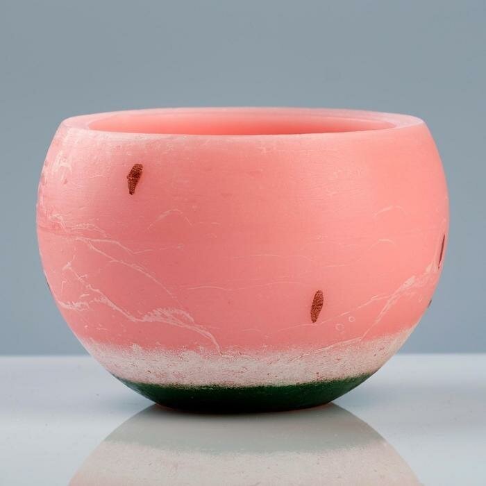 Подсвечник / лампион круглый "Арбуз", 14,4×10 см, розовый - фотография № 2