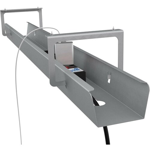 Кабель канал под стол на подвесах лоток для проводов для стола органайзер для кабелей VARTEX КBK-800GR длина 800 мм цвет серый 2300₽