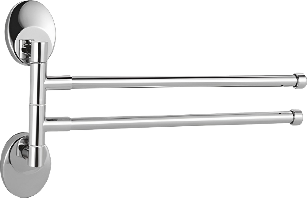 HAIBA Держатель для полотенец настенный металлический поворотный / хромированный