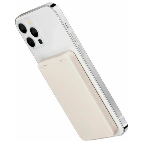 Внешний аккумулятор SOLOVE W9 (5000mAh, Magnetic MagSafe, 20W, QC 3.0, PD, 3A, Lightning input, Type-C