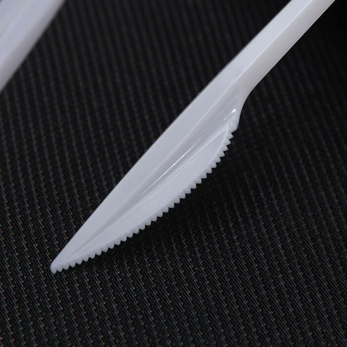 Нож пластиковый одноразовый, 16,5 см, цвет микс(100 шт.)