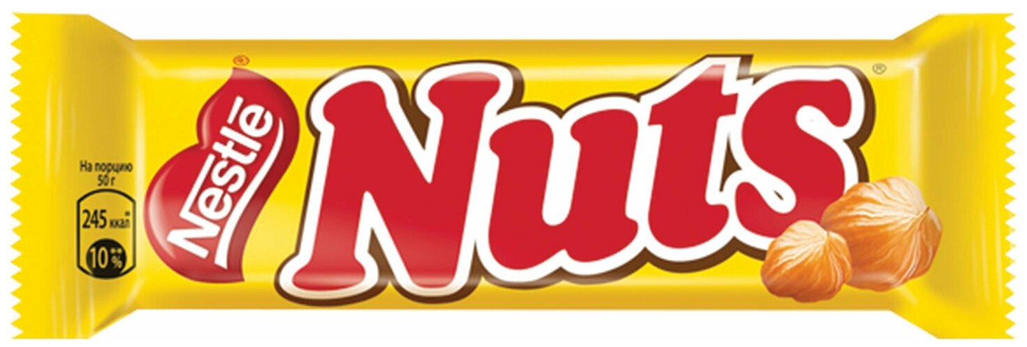 Батончик Nestle Nuts 50 г Nuts (Nestle) - фото №8