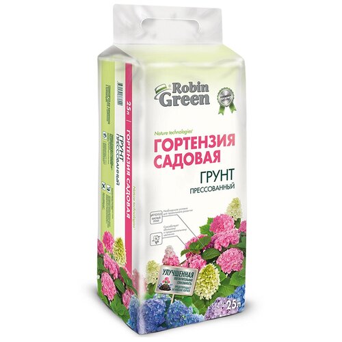 Грунт для гортензий Robin Green прессованный, 25л