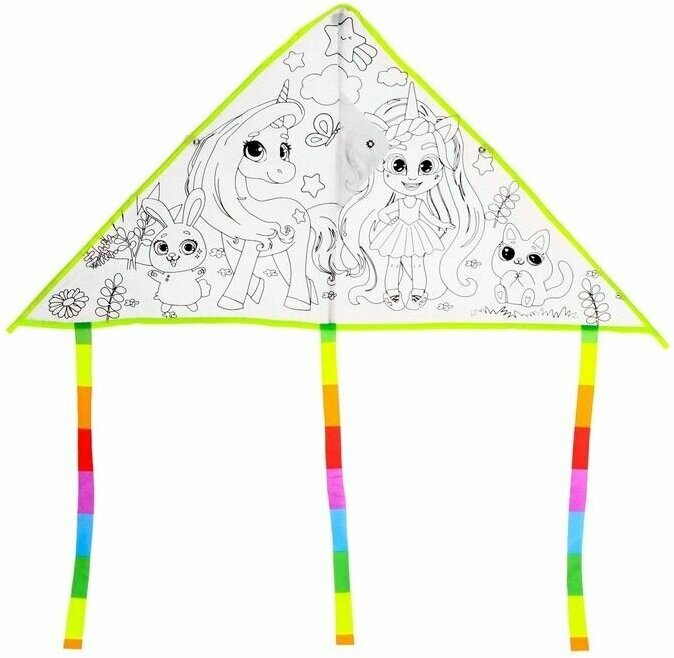 Funny toys Воздушный змей - раскраска, 80 см