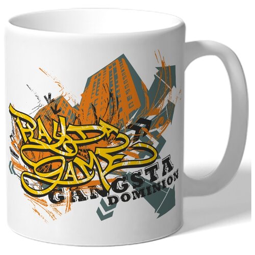 фото Кружка значок gansta , значок ганста drabs