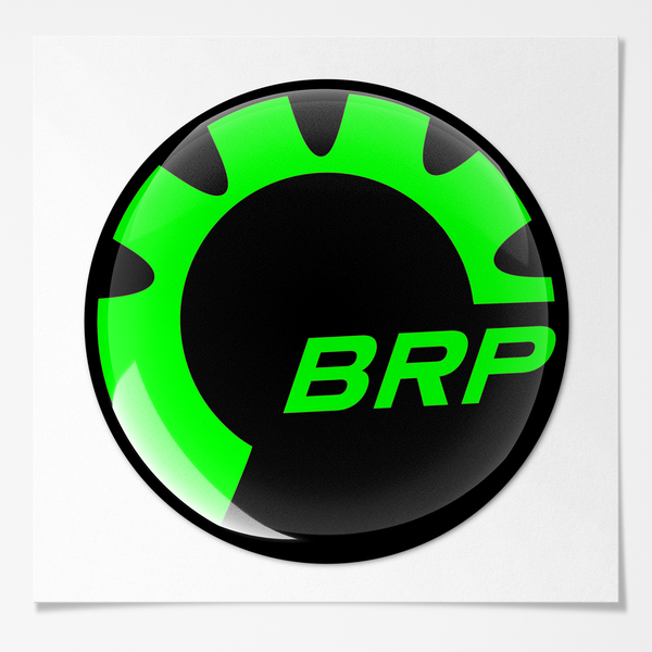 Эмблема BRP зеленая 48мм