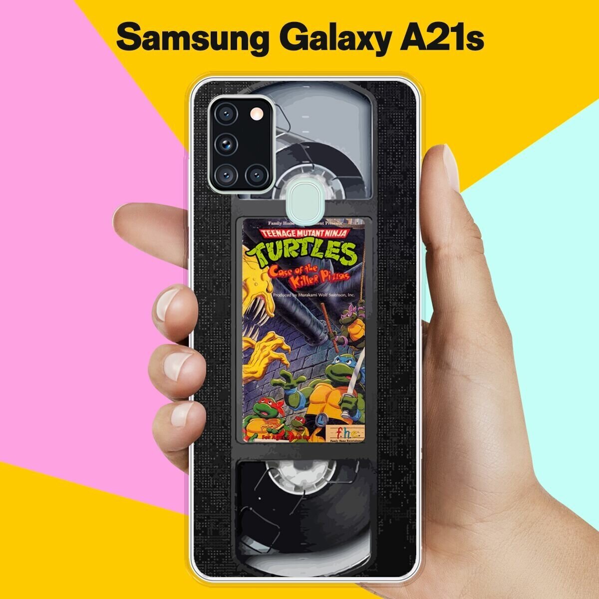 Силиконовый чехол на Samsung Galaxy A21s Черепашки / для Самсунг Галакси А21с