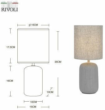 Настольная лампа Rivoli Ramona 7041-502 Б0053452 - фотография № 4