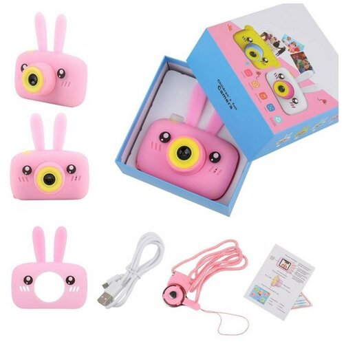 Детский цифровой фотоаппарат Зайчик розовый 123800₽