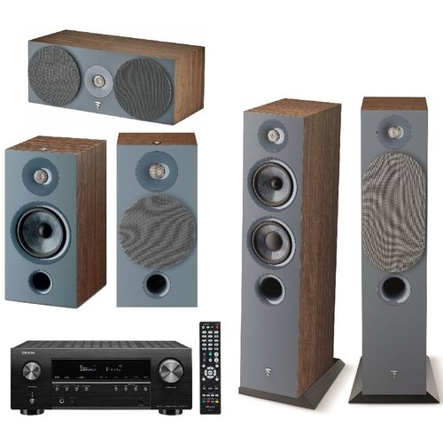 Комплекты 5.0- канальные PULT.ru Focal Chora Set 5.0 (816+806+Center) Dark Wood + Denon AVR-S960H