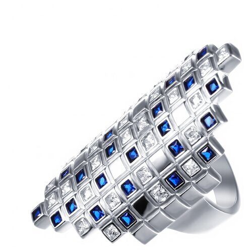 фото Element47 широкое ювелирное кольцо из серебра 925 пробы с кубическим цирконием sy-356147-r_ko_001_wg, размер 18