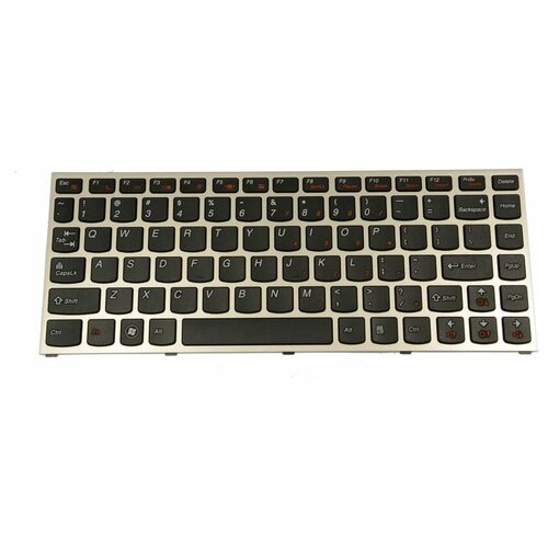 Клавиатура для ноутбуков Lenovo IdeaPad U460 US, Gold Frame, Black Key laptop keyboard for sager np2740 english us black without frame new