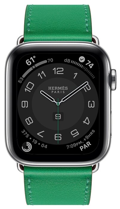 Часы Apple Watch Hermès Series 6 GPS + Cellular 44mm Stainless Steel Case with Single Tour