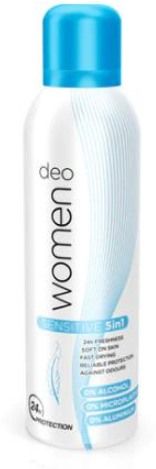Dalli Deo Women 5 in 1 Sensitive Дезодорант женский Сенситив для чувствительной кожи 24ч 200 мл