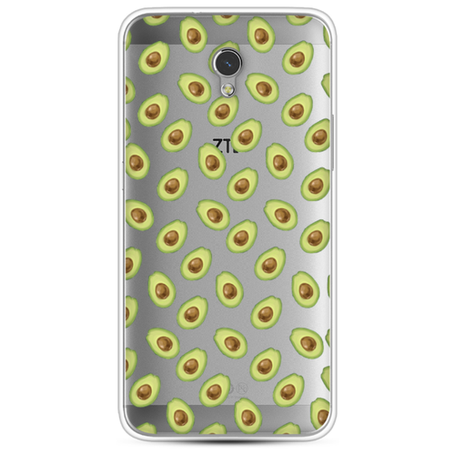 фото Силиконовый чехол счастье в авокадо на zte blade v7 case place