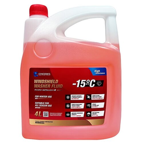 Жидкость для стеклоомывателя CWORKS WWF -15C канистра 4 л.