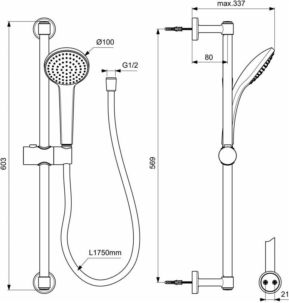 Душевой гарнитур Ideal Standard - фото №4