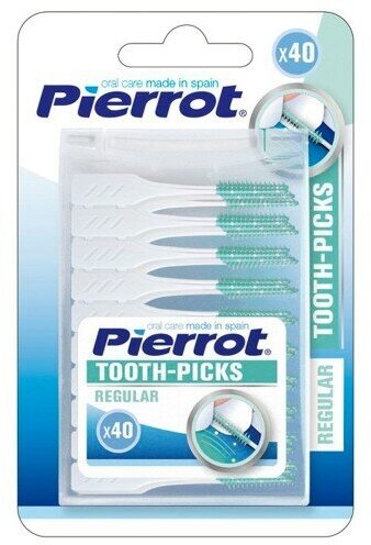 Межзубные зубочистки-ершики Pierrot Toothpicks, 40 шт.
