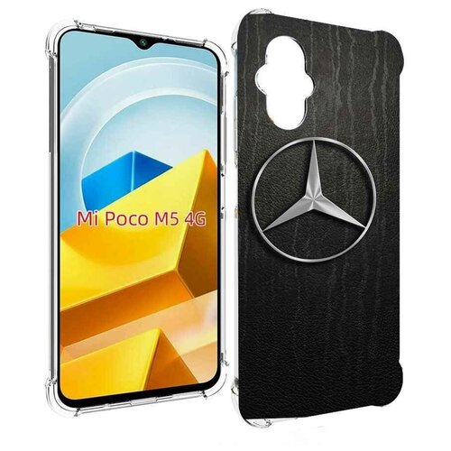 Чехол MyPads mercedes-мерседес-2 мужской для Xiaomi Poco M5 задняя-панель-накладка-бампер