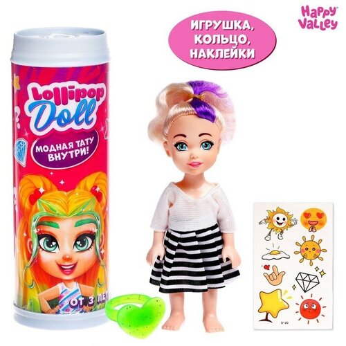 Happy Valley Куколка-сюрприз Lollipop doll с татуировками, микс happy valley подарочный набор зимних радостей кружка с игрушкой