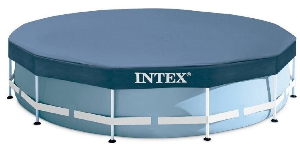 Тент накидка Intex 457 см для круглых каркасных бассейнов - фотография № 4