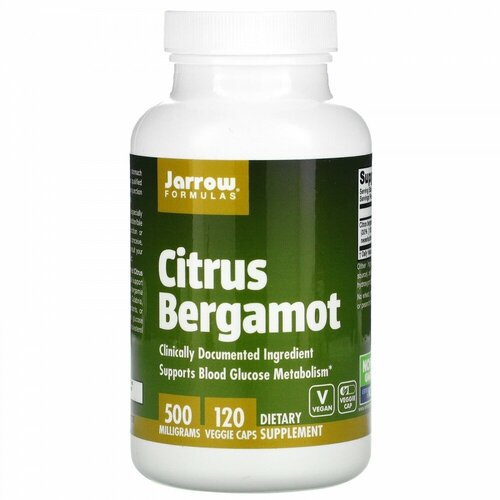 Jarrow Formulas Citrus Bergamot (Цитрусовый бергамот) 120 вег капсул