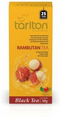 Чай черный Tarlton Rambutan в пакетиках, 25 пак. - фотография № 2