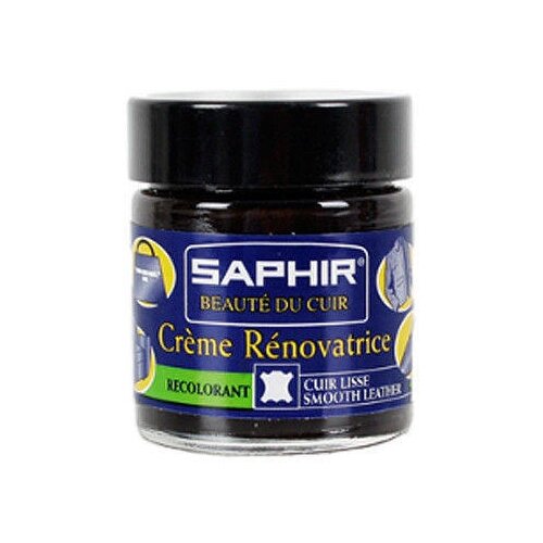 0852 Восстановитель кожи Saphir Creme Renovatrice (жидкая кожа), Цвет Saphir 01 Black (Черный)