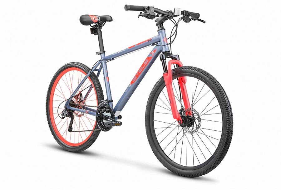 Велосипед Stels Navigator 500 MD F020 Серый/Красный 26" (LU096003) рама 18"
