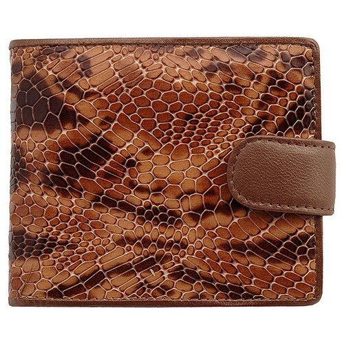 фото Кошелек dr.koffer x510117-22-09, фактура под рептилию, коричневый