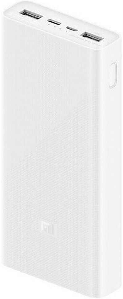 Аккумулятор Xiaomi Mi Power Bank 3 20000 (PLM18ZM), белый — фото 1