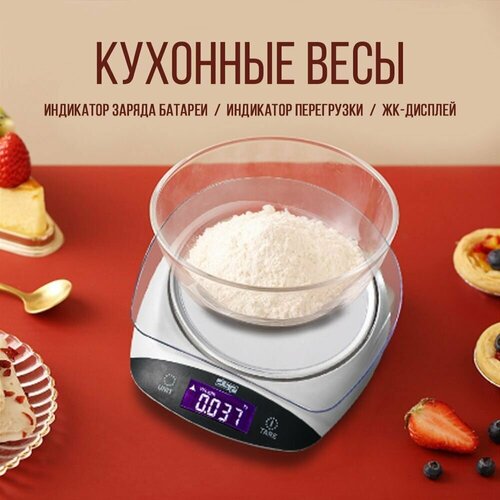 Кухонные весы с чашей