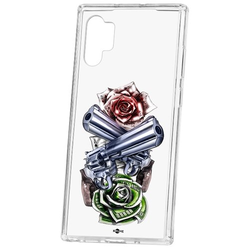 фото Чехол на samsung galaxy note 10+ kruche print карты деньги 2 ствола