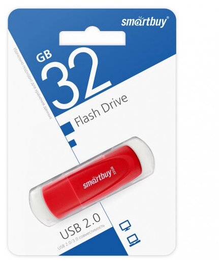 USB флешка Smartbuy 32Gb Scout red USB 2.0